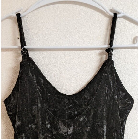 Women's RT Black Velvet Bodysuit made in South Africa Size Small/Medium - Picture 5 of 9